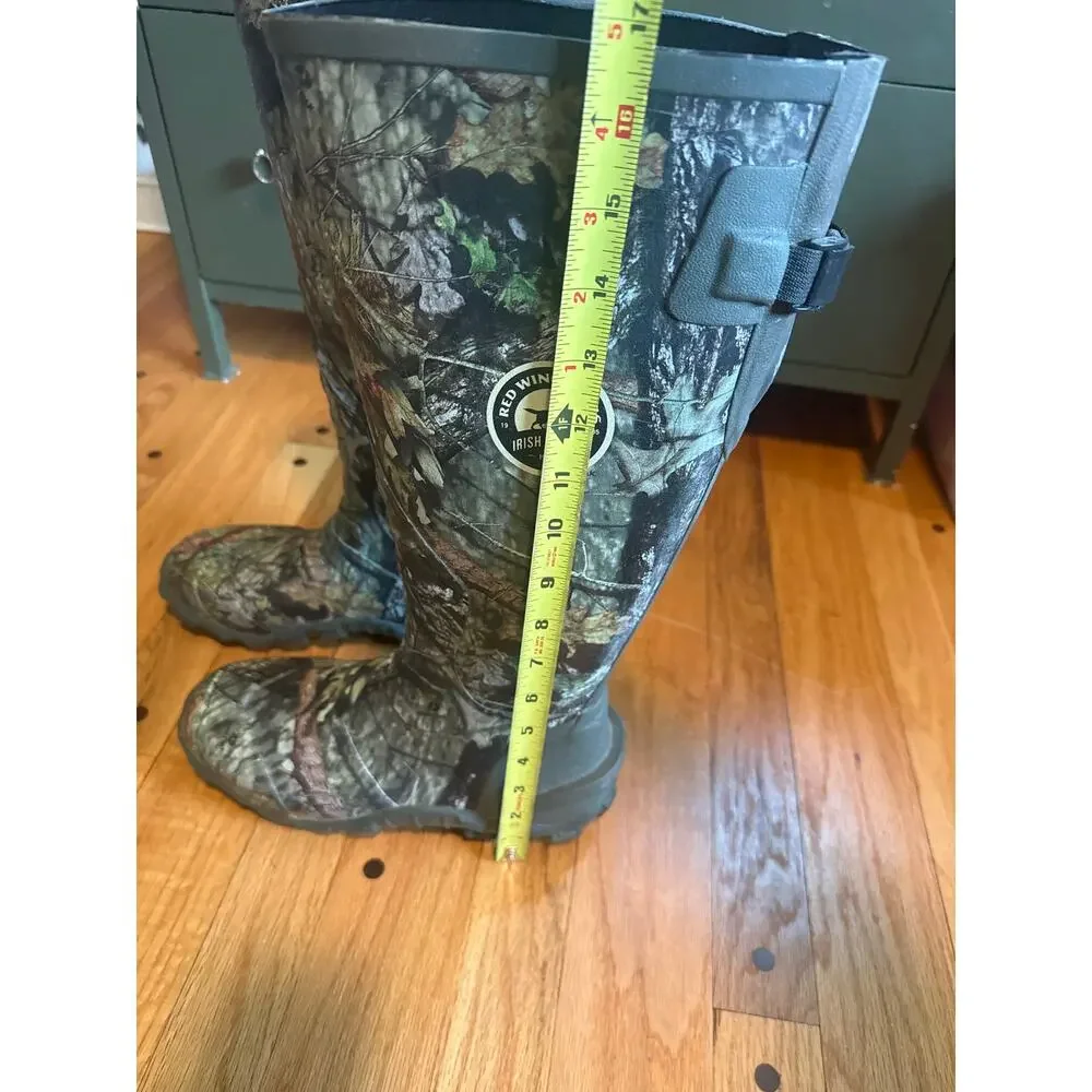 Irish Setter Red Wing Hunting Boots Mens Sz 8 Mossy Oak Camo ScentBan 4880